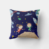 宇宙キッズムーンランディング宇宙船の衛星スター クッション (裏面)