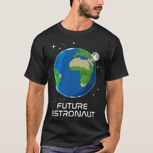 宇宙キッズ – 将来の宇宙飛行士 Tシャツ (正面)
