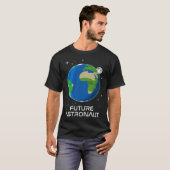 宇宙キッズ – 将来の宇宙飛行士 Tシャツ (正面フル)