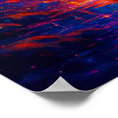 宇宙キツネと銀河系スカイファンタジー動物 ポスター (角)