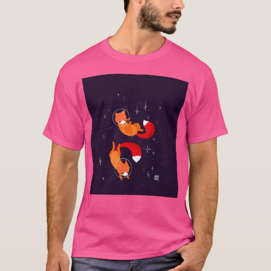 宇宙キツネ Tシャツ (正面)