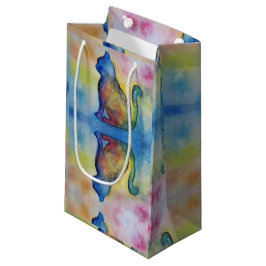 宇宙キャッカスタムト抱き枕 – 小、光沢 スモールペーパーバッグ