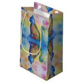 宇宙キャッカスタムト抱き枕 – 小、光沢 スモールペーパーバッグ (裏面アングル)