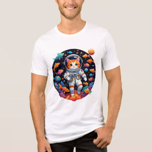 宇宙キャットオデッセイ – Cosmic Explorer トライブレンドTシャツ