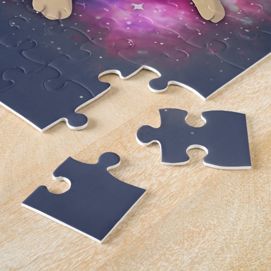 宇宙キャットキットンフジッおもしろいザ火星エイリアン ジグソーパズル (側面)