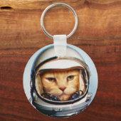 宇宙キャットキーチェーン キーホルダー (正面)