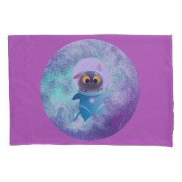 宇宙キャット独身の標準ピラローケース 枕カバー