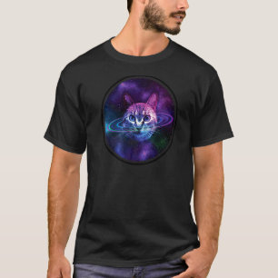 宇宙キャット銀河系リングや輪 Tシャツ