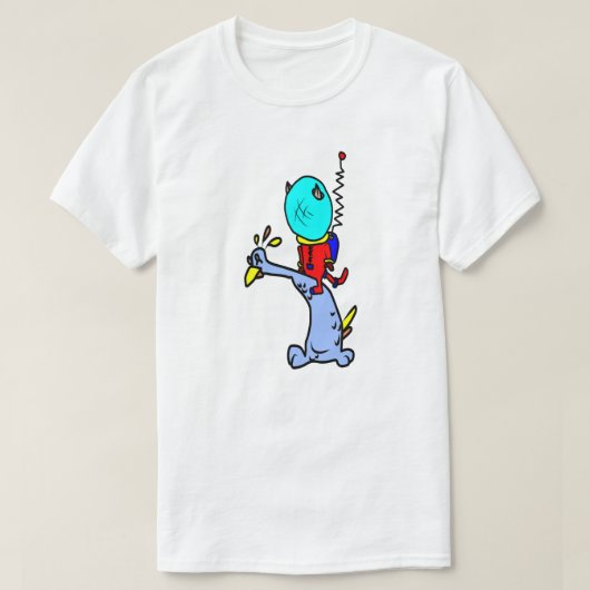 宇宙キャット&バード Tシャツ (デザイン正面)
