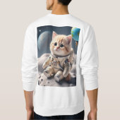 宇宙キャット🚀🐱 | ムーンエクスプローラー スウェットシャツ (裏面)