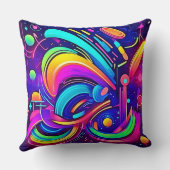 宇宙キャンバス：色の宇宙 クッション (裏面)