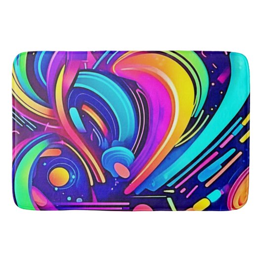 宇宙キャンバス：色の宇宙 バスマット (正面)
