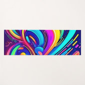 宇宙キャンバス：色の宇宙 ヨガマット (正面(横))