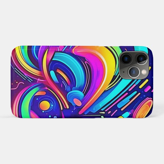 宇宙キャンバス：色の宇宙 Case-Mate iPhoneケース (裏面(横))