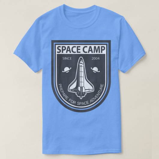 宇宙キャンプ – プレミアムヴィンテージレトロ宇宙シャツ Tシャツ (デザイン正面)