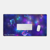 宇宙キューブ デスクマット (キーボード&マウス)