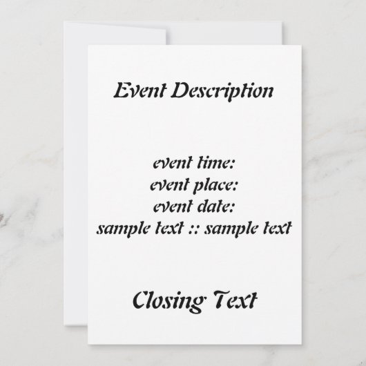 宇宙キューブ 招待状 (裏面)