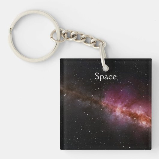 宇宙キーチェーン写真 キーホルダー (正面)