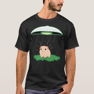 宇宙ギニアピグUFOソー飛んでいるサー Tシャツ