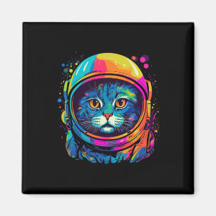 宇宙ギフト猫ママ猫パパメンズキッズアストローナ マグネット