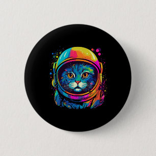 宇宙ギフト猫ママ猫パパメンズキッズアストローナ 缶バッジ