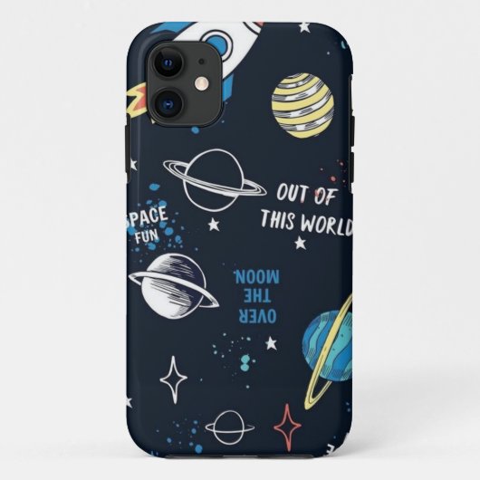 宇宙ギフト 宇宙飛行士 銀河惑星 Case-Mate iPhoneケース (裏面)