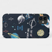 宇宙ギフト 宇宙飛行士 銀河惑星 Case-Mate iPhoneケース (裏面(横))