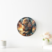 宇宙ギャラクシー空間獅子座レオ強度占星術 ラウンド壁時計 (ホーム)