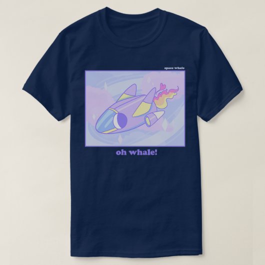 宇宙クジラ1 Tシャツ (デザイン正面)