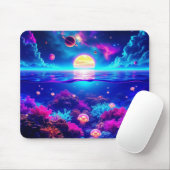 宇宙クラゲの夢の風景マウスパッド – 水中 マウスパッド (マウス)