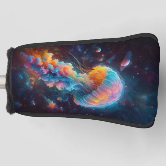 宇宙クラゲ作品 ゴルフヘッドカバー (正面)