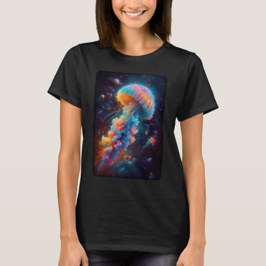 宇宙クラゲ作品 Tシャツ (正面)