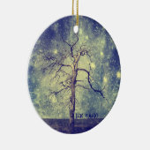 宇宙クリスマスのオーナメントの魔法の木 セラミックオーナメント (右)