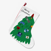 宇宙クリスマスストッキング ラージクリスマスストッキング (正面 (吊り時))