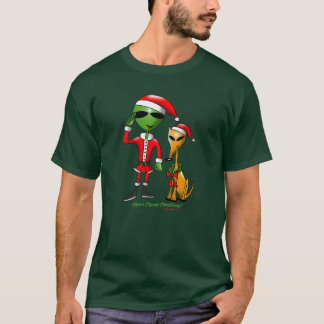 宇宙クリスマス2の暗闇の服装 Tシャツ