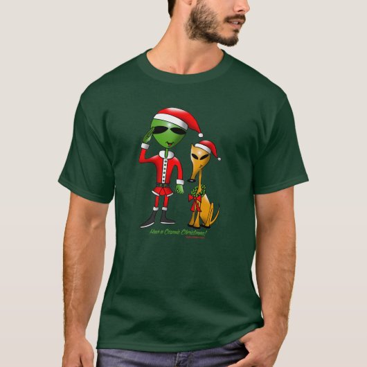 宇宙クリスマス2の暗闇の服装 Tシャツ (正面)