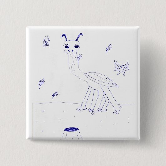 宇宙クリッターピン 缶バッジ (正面)