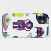 宇宙クリップアートエイリアン宇宙工芸 Case-Mate iPhoneケース (裏面(横))