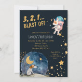 宇宙クールドッグズボーイズ第3誕生日 招待状 (正面)