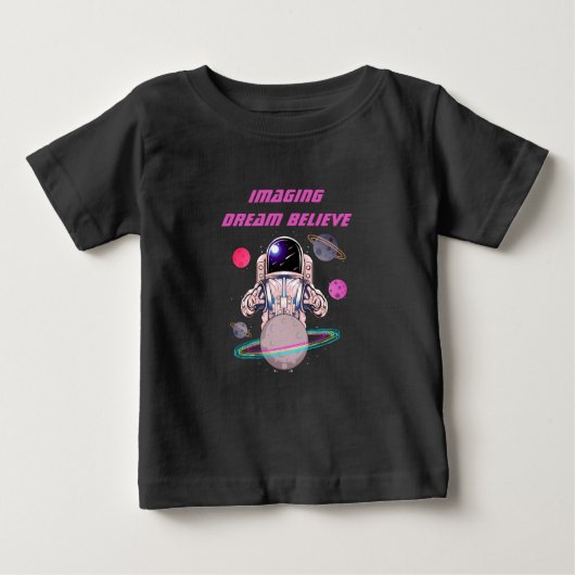 宇宙クール宇宙星惑星 ベビーTシャツ (正面)