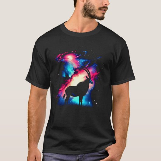宇宙クール陰性アンテロープ銀河系グラフィック宇宙Ar Tシャツ (正面)
