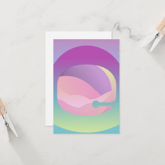 宇宙グラデーションアートカード カード (正面/裏面インサイチュ)