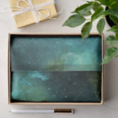 宇宙グリーンイエローウォーターカラースターネブラユニバース 薄葉紙 (ギフト)