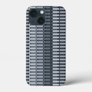 宇宙グレーコンテンポラリーストライプパターン iPhone 13 MINIケース