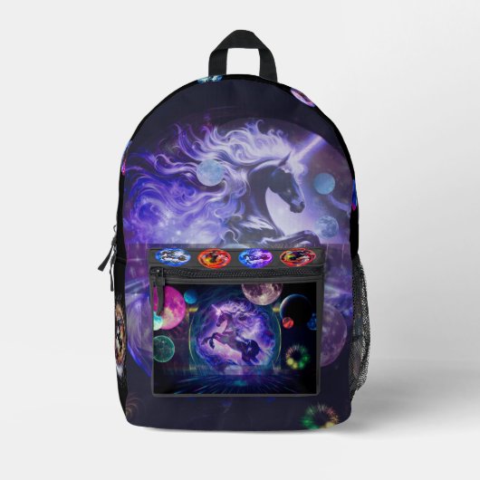 宇宙グローブズバックパック プリントバックパック (正面)