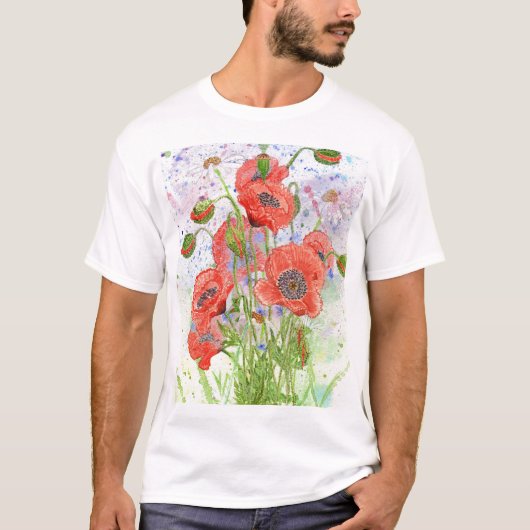 「宇宙ケシ」のTシャツ Tシャツ (正面)