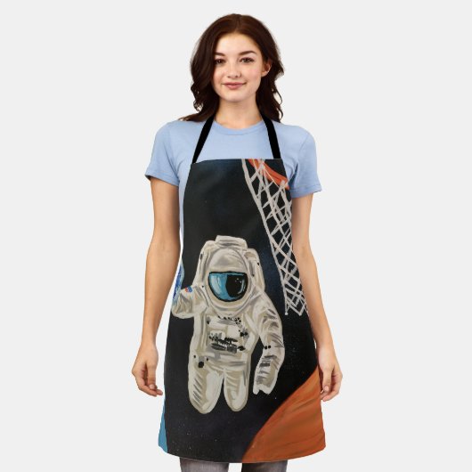 宇宙ゲーム エプロン (着用した状態)