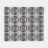 宇宙コアラパターン フリースブランケット (正面(横))