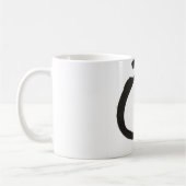 宇宙コップの日本人のEnsoの禅の円 コーヒーマグカップ (左)