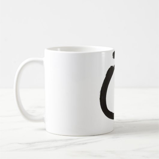 宇宙コップの日本人のEnsoの禅の円 コーヒーマグカップ (左)